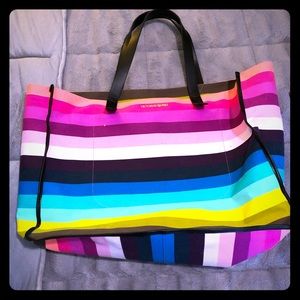 Victoria’s Secret Large Multicolor Tote w/ Pouch